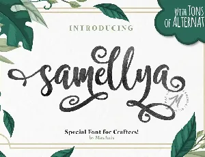 Samellya Script font