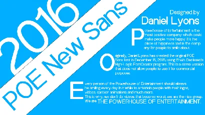 POE Sans New Family font