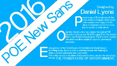 POE Sans New Family font