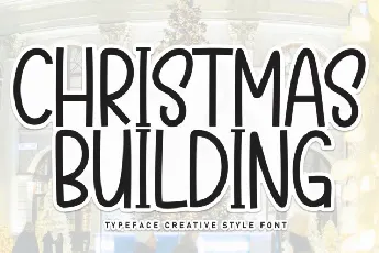 Christmas Building Display font