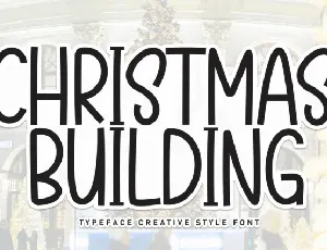 Christmas Building Display font