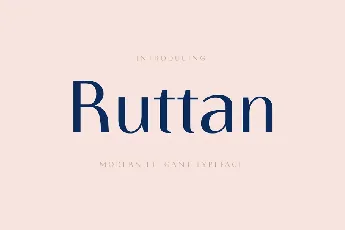 Ruttan font