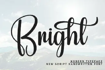 Bright Script Typeface font