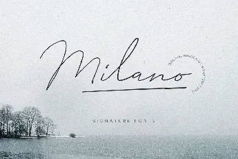 Milano Signature Script font