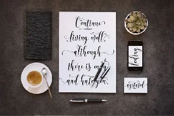 Advantages Calligraphy font