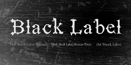 Black Label font