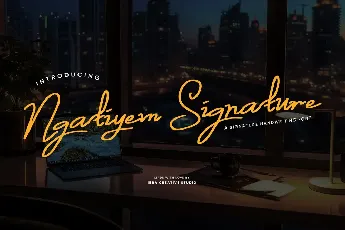 Ngatiyem Signature font