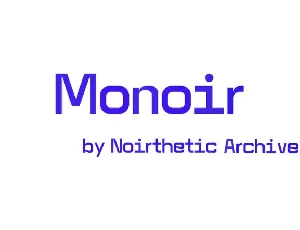 Monoir font