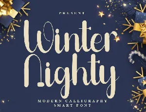 Winter Nighty font