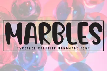 Marbles Display font