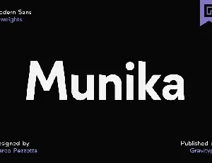 Munika font