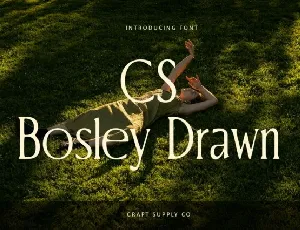 CS Bosley Drawn font