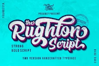 The Rughton Bold Script font