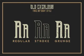 Old Excalibur Typeface font