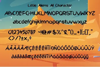 Little Alien font