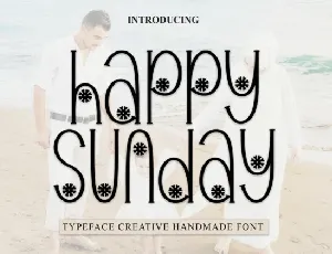 Happy Sunday Display font