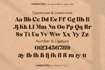 concrete demo font