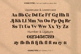 concrete demo font