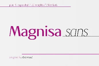 Magnisa Sans font