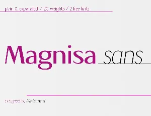 Magnisa Sans font