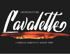 Lavalette font