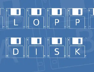 Floppy Disk font