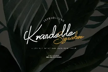 Krandelle Signature font