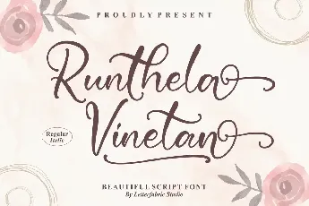 Runthela Vinetan font