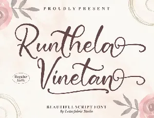 Runthela Vinetan font