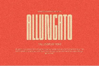 Allungato font