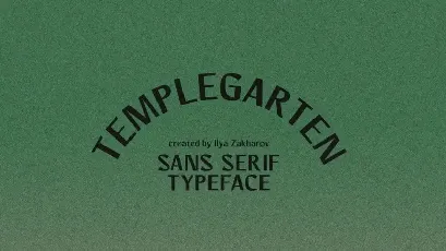 Templegarten Sans Serif font