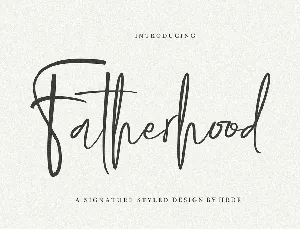 Fatherhood font