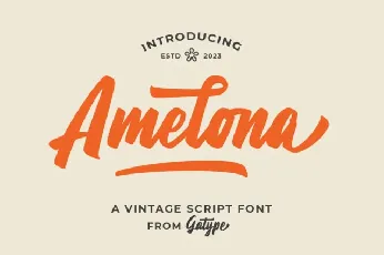 Amelona Script font