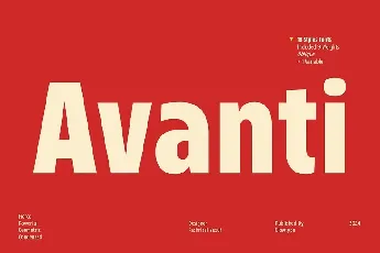 Avanti Family font