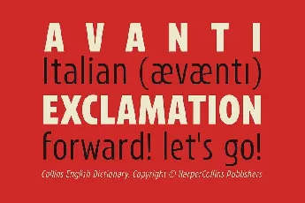 Avanti Family font