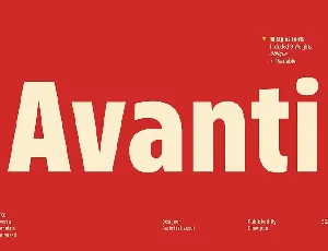 Avanti Family font