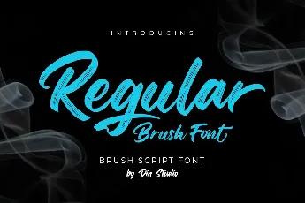 Regular Brush Script font