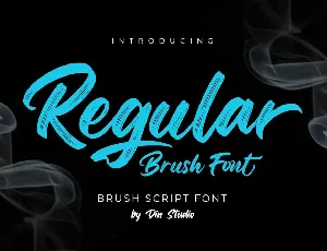 Regular Brush Script font