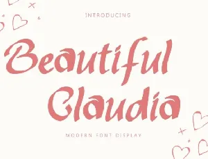 Beautiful Claudia font