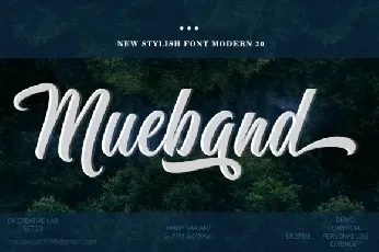 Mueband Script font