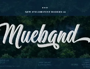 Mueband Script font