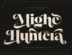 Mighe Huntera font