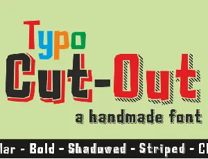 Typo Cut-Out Demo font