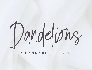 Dandelions_PERSONAL_USE_ONLY font