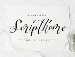 Scripthome font