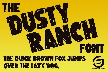 Dusty Ranch font