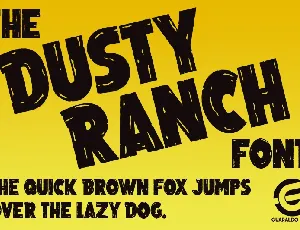 Dusty Ranch font