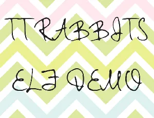 TT Rabbits Elf DEMO font