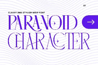 PARANOID CHARACTER DEMO font