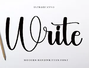 Write Typeface font